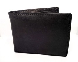 Bullz Men&#39;s Black Leather Quality Bifold Coin Compartment Wallet - $183.60 MXN