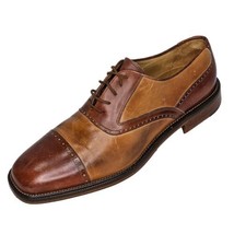 Johnston &amp; Murphy Cellini Leather Dress Shoes Men&#39;s 11.5 M Brown Oxford ... - £63.30 GBP