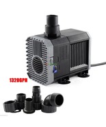 1320 GPH Pond Pump Adjustable Submersible Inline Fountain Waterfall Koi ... - $49.99