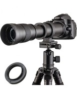 JINTU 420-800mm f/ 8.3-F16 Manual Telephoto Camera Zoom Lens for Canon E... - £98.08 GBP