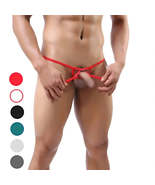 Men&#39;s Provocative Nylon Thong with Peek-A-Boo Front Hole and U-Contour P... - £3.90 GBP