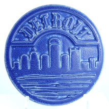 Pewabic Pottery Arts and Crafts Style Trivet/Wall tile 2012 Detroit - $94.05