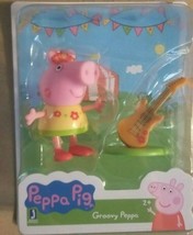 Peppa Pig Groovy Peppa With Guitar Toy Action Figure Sealed New Free Shipping - £9.37 GBP