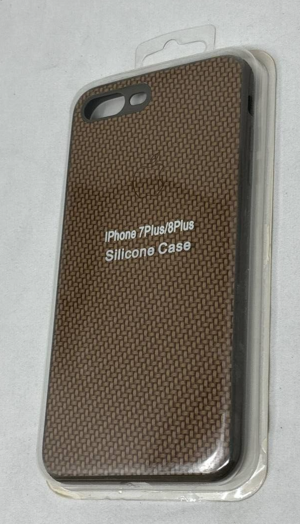 Silicone Case Cover for Apple iPhone 6 7 8 Plus Durable Slim Woven Texture Brown Item image 11