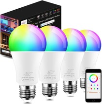 Ilc Alexa Light Bulbs, 13W, Smart Light Bulbs Work With Alexa Only,, 4 Pack - $42.99