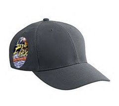 New Smoke Gray Otto Cap Hat Flex Fit S/M Adult Sz Fitted Curved Bill Fitted - $9.01