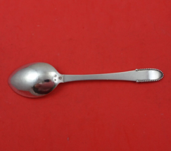 Beaded by Georg Jensen Sterling Silver Dessert Spoon GI Mark 3 Towers 1927 - £162.82 GBP