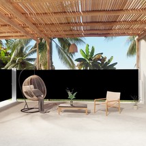 Side Awning Black Polyester with PU coating, Steel, Aluminum - €159,47 EUR