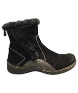 BareTraps Ellea Ankle Snow Boots Womens 10 Black Leather Faux Fur Lined ... - $691.40 MXN