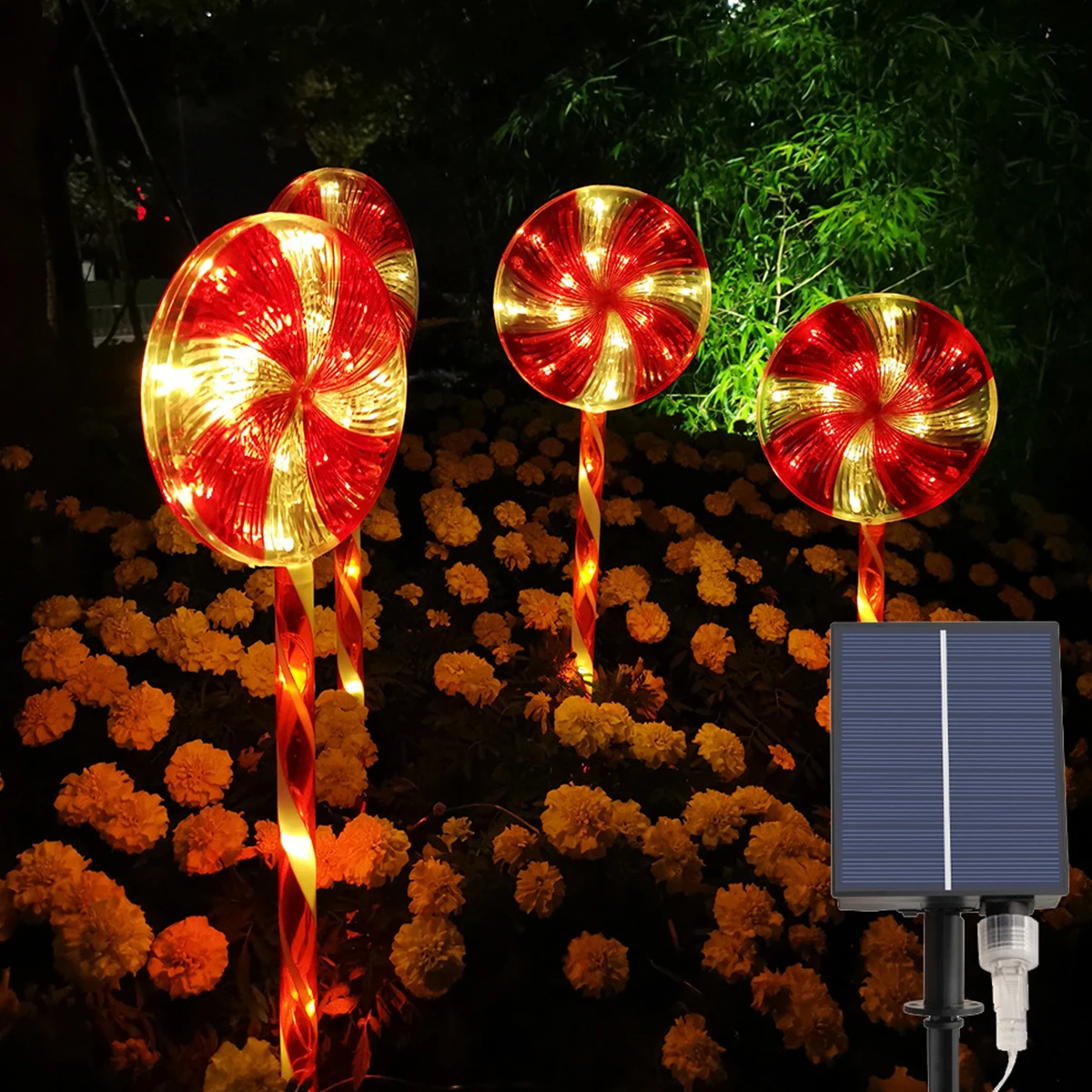 lipops LED Solar Light Candy Light Solar scape Pathway Light Lawn Lamp O... - £91.61 GBP