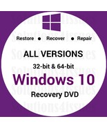 Windows 10 Home & Pro 32Bit Recovery Reinstall Boot Restore DVD Disc Disk - $14.99