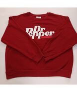Retro Dr. Pepper Long-Sleeve Graphic Sweatshirt Men&#39;s Red Pullover Size ... - $41.37 CAD
