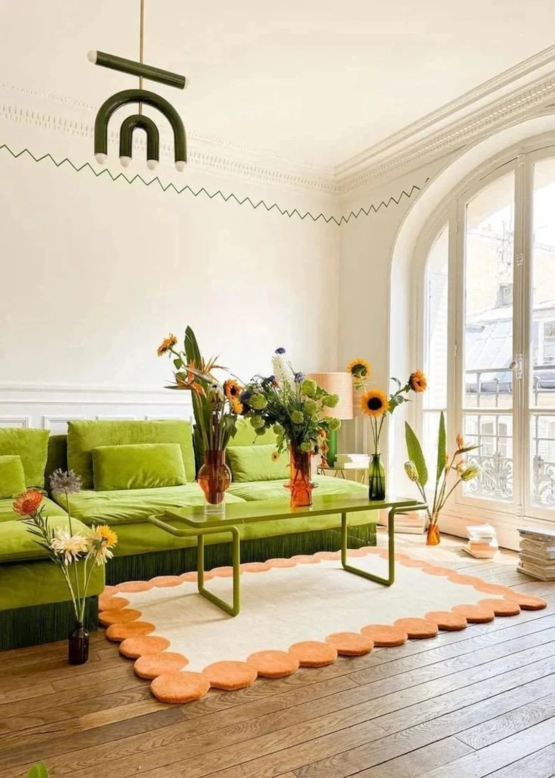 Handmade Tufted Rugs Wool Rug Area Rug for Living Room Bedroom Rug Moder... - $180.00+