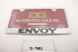 New AutoGold License Plate Frame GMC Envoy 2002-2009 LFENVEC Chrome Black - £22.20 GBP