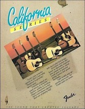 1982 Fender California Series acoustic guitar advertisement 8 x 11 ad print - £3.38 GBP