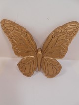 Vintage Syroco Plastic Gold Butterfly Or Moth Made in USA 7040 - $9.50