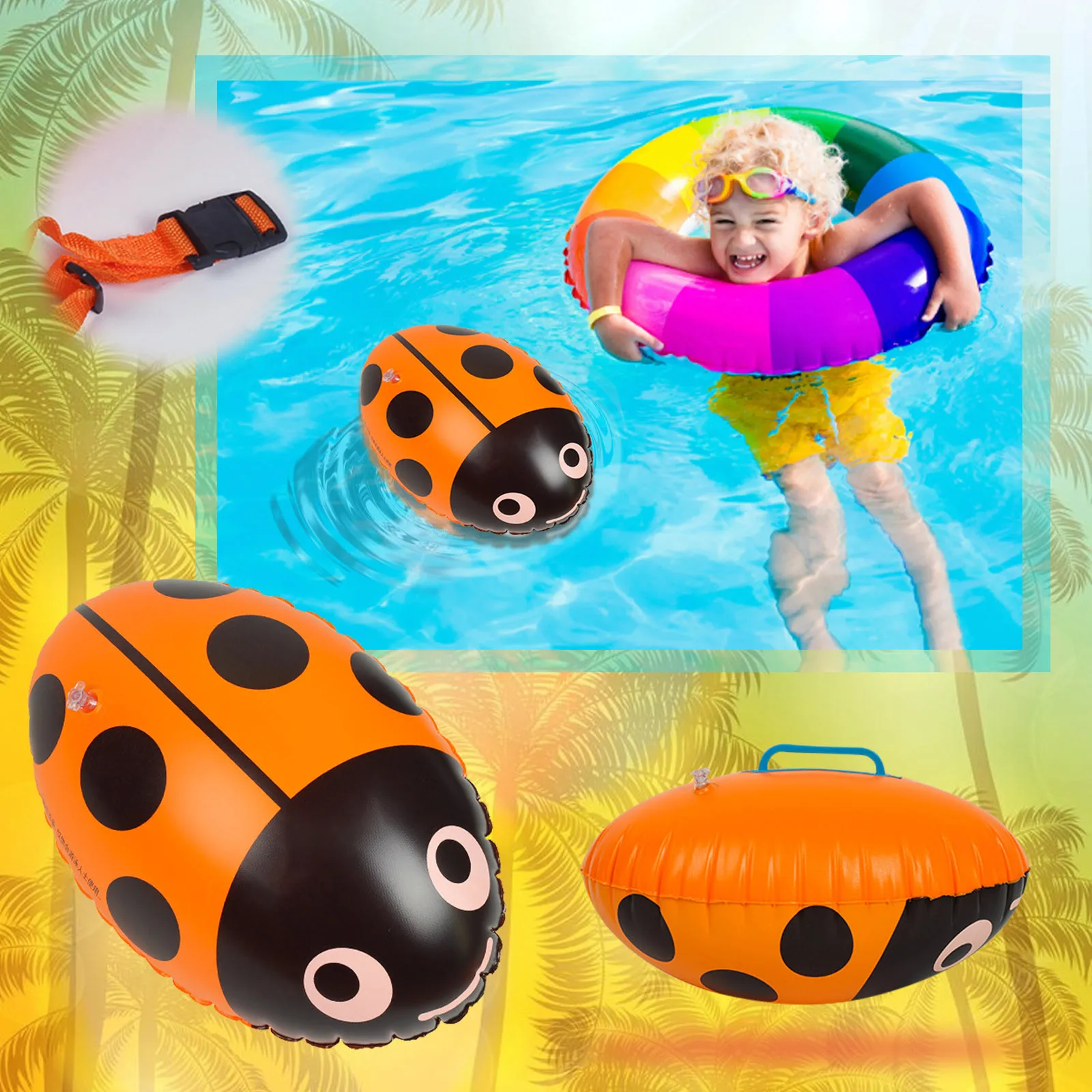 Children&#39;s Water Play Inflatable Toys Rugby Inflatable Pool Toy Aquatic Themed - £8.01 GBP+