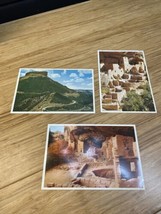 Lot of 3 Vintage Mesa Verde National Park Postcards KG JD - £9.87 GBP