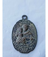 Vintage St Anthony / Lady of the Highway Medal St Anthony Guild Paterson... - $14.99