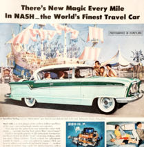 1956 Nash Ambassador Country Club Advertisement Disneyland Automobilia D... - €42,79 EUR
