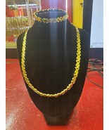 Gold Plated Xox Necklace And Bracelet - €55,62 EUR
