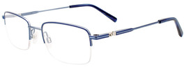 EASYCLIP EC593 Eyeglasses Eye Glasses 050 Blue Authentic New 51mm Unisex - $179.98