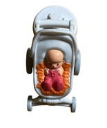 Fisher Price Little People House Nursery School Baby Stroller 2016 Gray - £7.89 GBP