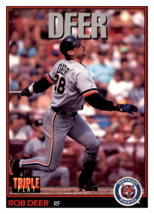 1993 Triple Play Rob
  Deer   Detroit Tigers Baseball Card
  GMMGD - $0.49