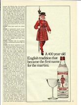 1969 Beefeater Dry Gin Vintage Print Ad London Distilled 400 Year Tradition - £10.03 GBP