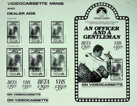 Ad for &quot;An Officer and A Gentleman&quot; (1982) - Paramount Home Video - Pre-owned - £11.18 GBP