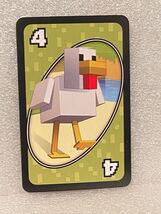 1 Minecraft Uno Replacement Green #4 Duck SINGLE CARD ONLY *Pre-Owned/Ni... - $1.99