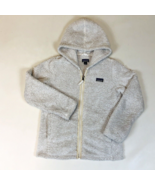 Patagonia Los Gatos Hoody Jacket Girls Medium Ivory Fleece Full Zip Hoodie - $559.83 MXN
