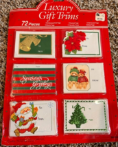 Christmas Gift Tags 72 Labels Name To From Retro 90s Y2K - $7.99