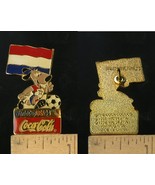 VINTAGE FIFA USA WORLD CUP SOCCER 1994 MASCOT &amp; COCA COLA NETHERLANDS PIN - $6.79 CAD