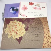 Hallmark Greeting Cards Happy Birthday To The Woman I Love Lot Of 3 - £7.78 GBP