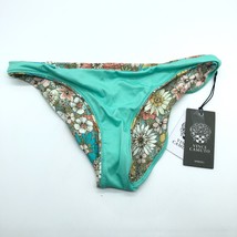 Vince Camuto Reversible Bikini Bottoms Hipster Floral Coastal Blue XS - £15.46 GBP