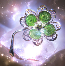 HAUNTED ANTIQUE PIN EMPOWERED AURA TO RAISE LUCK WARD OFF ALL EVIL OOAK MAGICK image 2