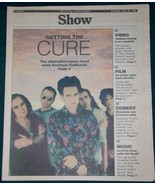 THE CURE SHOW NEWSPAPER SUPPLEMENT VINTAGE 1992 - £19.57 GBP