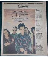 THE CURE SHOW NEWSPAPER SUPPLEMENT VINTAGE 1992 - $34.42 CAD