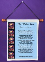 Witches&#39; Rune Poem - Personalized Wall Hanging (1170-1) - $18.99