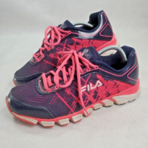 Fila Womens Size 9 Turbo Fuel Sneaker Shoes Breast Cancer Navy Pink 5SR20495-428 - $19.79