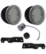 60-66 Chevy Stepside LED Tail Light Clear Lens Black Assembly Brackets &amp;... - $164.87 CAD