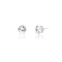 CUBIC ZIRCONIA CLASSIC STUD EARRINGS - $4.99
