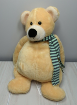 Animal Alley 2008 plush teddy bear yellow beige green scarf Toys R Us Geoffrey - $69.29