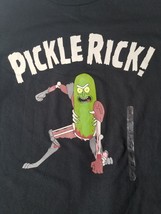 Rick and Morty Pickle Rick T Shirt Ripple Junction Black Size Large Men New CA4 - £9.51 GBP