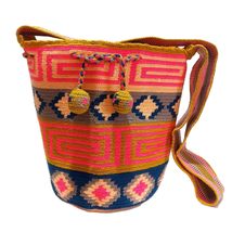 Handmade Wayuu Crochet Tote Bag, Woven Mochila, Colombian Tribal Bag, Be... - $2,100.72 MXN