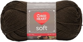 Red Heart Soft Yarn-Chocolate E728-9344 - £15.69 GBP