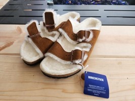 NWOB Birkenstock Arizona Shearling Sandals Fuzzy MINK Size EU 42 L11 M9 - £99.90 GBP