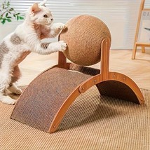 Large Interactive Cat Scratching Ball &amp; Toy - Heavy-Duty Sisal Rope, No-... - $409.88 MXN