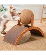 Large Interactive Cat Scratching Ball &amp; Toy - Heavy-Duty Sisal Rope, No-... - $21.94